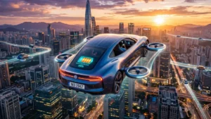 Futuristic Car 2047: उड़ने वाली कार आ रही है! Flying EV सस्ती होगी? जानें Solid-State Battery से कमाल